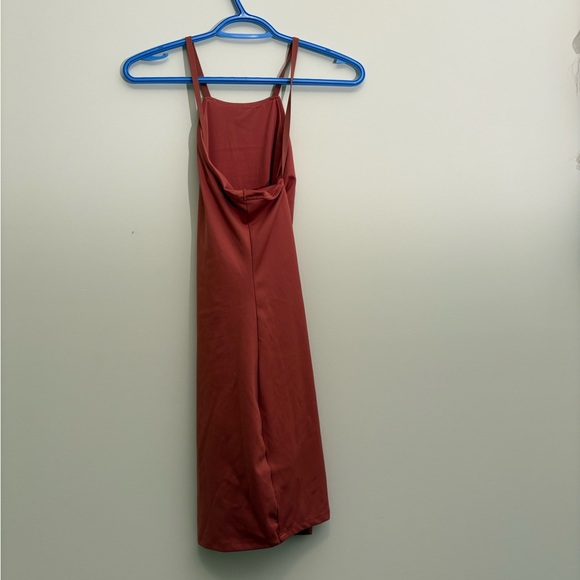Madewell Rust Sleeveless Dress with built in shorts - Picture 4 of 4